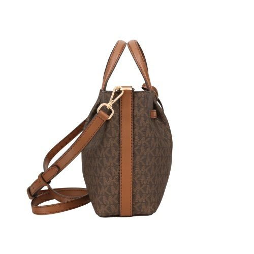 マイケルコース ハンドバッグ レディース カーソン スモール シグネチャー ロゴ サッチェル ブラウン MICHAEL KORS 35S5G2ZS5B