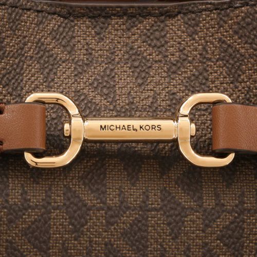 マイケルコース ハンドバッグ レディース カーソン スモール シグネチャー ロゴ サッチェル ブラウン MICHAEL KORS 35S5G2ZS5B