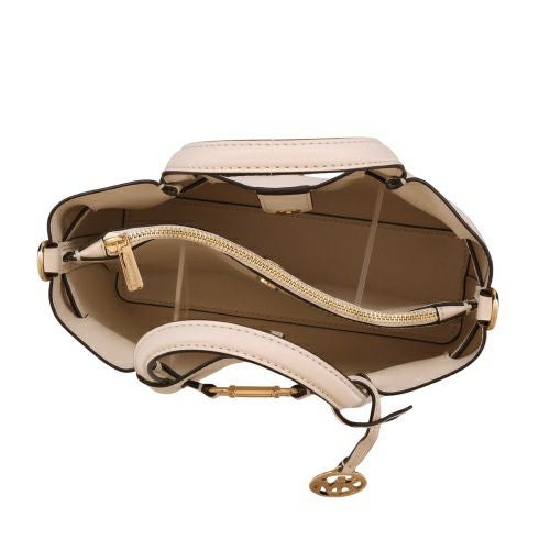 マイケルコース ハンドバッグ レディース CARSON センタージップ サッチェル スモール マイケルコース ホワイト MICHAEL KORS 35S5G2ZS5T