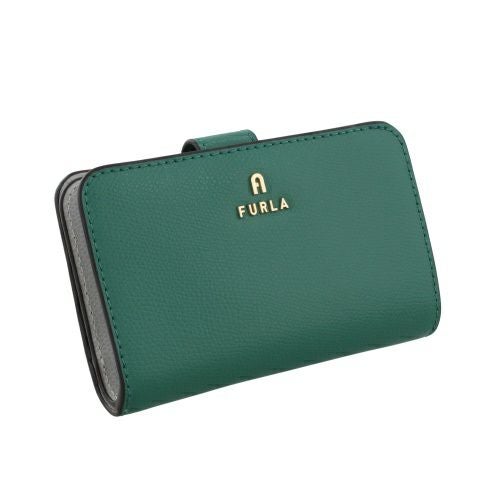 フルラ 二つ折り財布 レディース ミディアム カメリア グリーン FURLA
