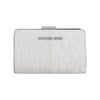 マイケルコース 二つ折り財布 レディース ジェット セット トラベル ツートン シグネチャー ミディアム ジップ コーナー シルバー MICHAEL KORS 35F4STVF6M