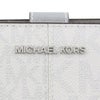 マイケルコース 二つ折り財布 レディース ジェット セット トラベル ツートン シグネチャー ミディアム ジップ コーナー シルバー MICHAEL KORS 35F4STVF6M