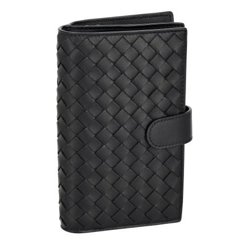 ボッテガヴェネタ 二つ折り財布 メンズ ブラック BOTTEGA VENETA 121060 V3UN1 8803