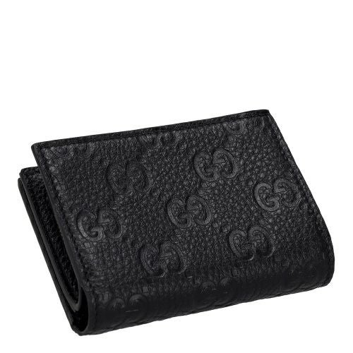 グッチ 二つ折り財布 レディース GGエンブレム ミディアム ウォレット ブラック GUCCI 815874 AAEEM 1000