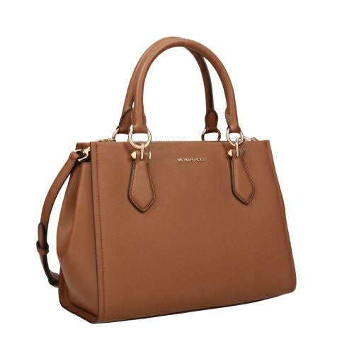 マイケルコース ハンドバッグ レディース マリリン ミディアム サフィアーノ レザー サッチェル ブラウン MICHAEL KORS 35F5G6AS2L LUGGAGE