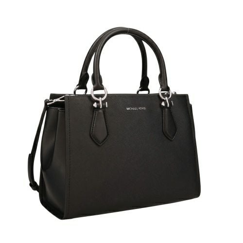 マイケルコース ハンドバッグ レディース マリリン ミディアム サフィアーノ レザー サッチェル ブラック MICHAEL KORS 35F5S6AS2L BLACK