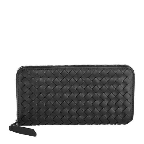 ボッテガヴェネタ 長財布 メンズ イントレチャート ブラック BOTTEGA