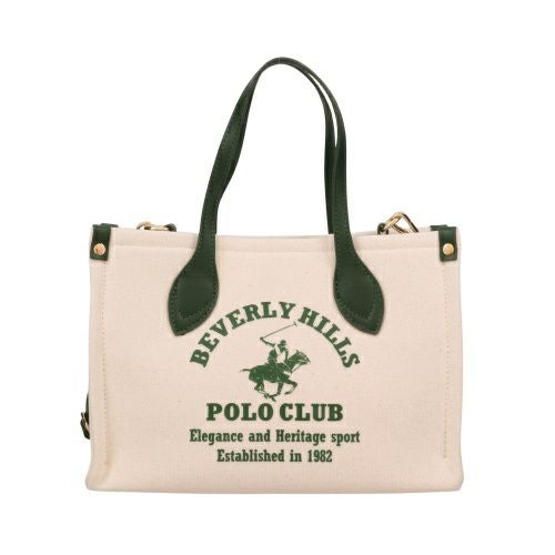 ビバリーヒルズポロクラブ トートバッグ レディース グリーン BEVERLY HILLS POLO CLUB BH2014N キナリ/グリーン