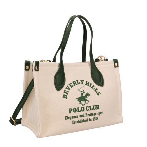 ビバリーヒルズポロクラブ トートバッグ レディース グリーン BEVERLY HILLS POLO CLUB BH2014N キナリ/グリーン