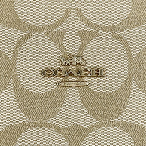 コーチ アウトレット トートバッグ レディース ミニ シティ トート・シグネチャー キャンバス ブラウン COACH OUTLET CN733 IMNLJ カーキライトサドル