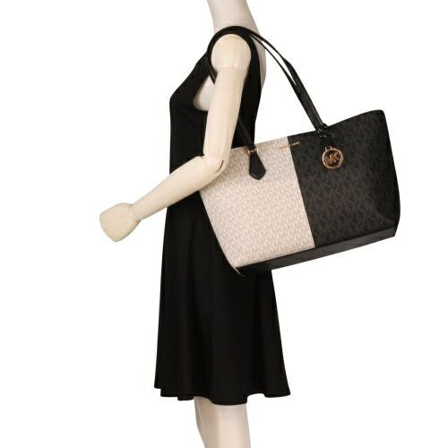 マイケルコース トートバッグ レディース シーラ ラージ ツートン シグネチャー ロゴ トートバッグ ブラック MICHAEL KORS 35F5G6HT9B BLACK MULTI