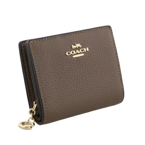 コーチ アウトレット 二つ折り財布 レディース スナップ ウォレット COACH OUTLET C2862 IMV2R ダークストーン