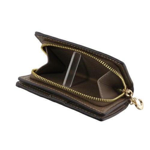 コーチ アウトレット 二つ折り財布 レディース スナップ ウォレット COACH OUTLET C2862 IMV2R ダークストーン