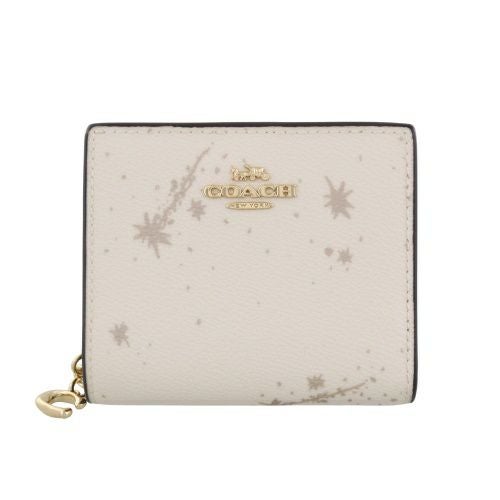 コーチ アウトレット 二つ折り財布 レディース スナップ ウォレット・スター プリント COACH OUTLET CCL97 IMCAH チョークマルチ