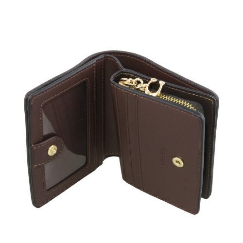 コーチ アウトレット 二つ折り財布 レディース スナップ ウォレット・シグネチャー シェニール COACH OUTLET CCQ32 IMA7U トリュフ