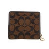 コーチ アウトレット 二つ折り財布 レディース スナップ ウォレット・シグネチャー シェニール COACH OUTLET CCQ32 IMA7U トリュフ