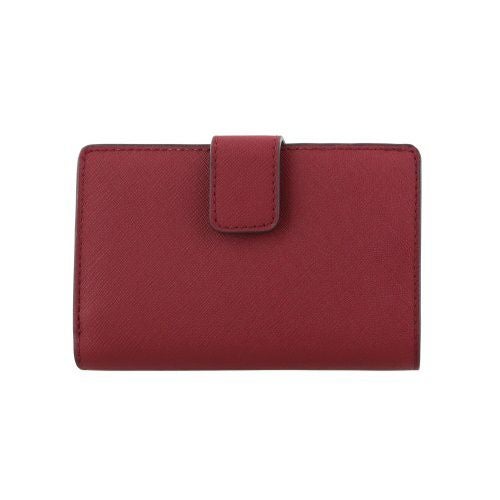 マイケルコース 二つ折り財布 レディース JET SET TRAVEL MD BIFLD ZP CN WLLET LEATHER ジェット セット トラベル ミディアム ビルフォールド ジップ コーナー ウォレット レザー MICHAEL KORS 35F7GTVF2L CHERRY