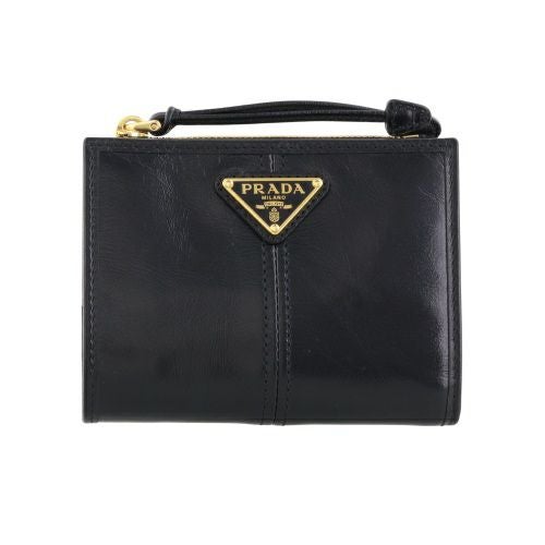 プラダ 二つ折り財布 レディース ソフトルックスレザー PRADA 1ML050 2CYR F0002 NERO