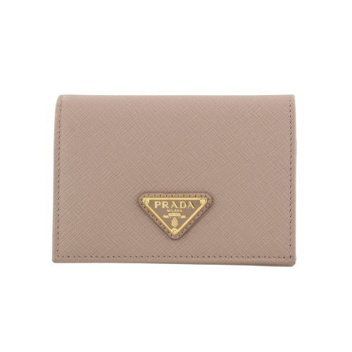プラダ 三つ折り財布 レディース SAFFIANO TRIANGOLO ベージュ PRADA