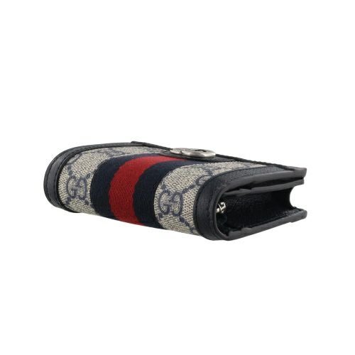 グッチ 二つ折り財布 レディース ネイビー GUCCI 523155 96IWN 4076