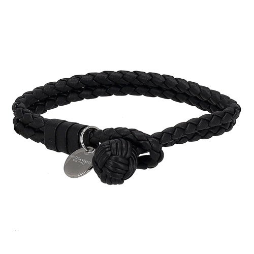 ボッテガヴェネタ ブレスレット メンズ レディース イントレチャート ブラック BOTTEGA VENETA 113546 V3UN1 1189