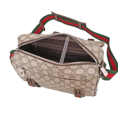 グッチ ショルダーバッグ メンズ GG メッセンジャーバッグ ブラウン GUCCI 760123 FACJN 9765