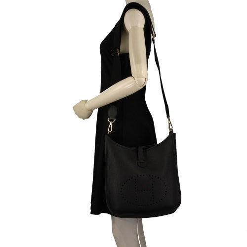 エルメス エヴリンIII 29 ブラック トリヨンクレマンス ゴールド金具 K刻印 HERMES Evelyne3 PM