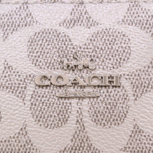 コーチ アウトレット トートバッグ レディース フィオナ ジップ トートバッグ シグネチャーキャンバス シルバー COACH OUTLET CW396 SVYGP