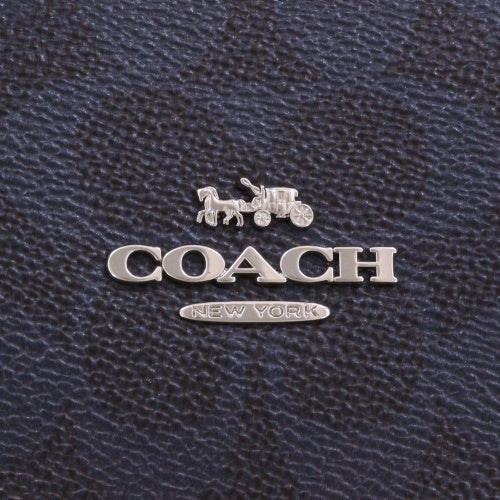 コーチ アウトレット トートバッグ レディース フィオナ ジップ トートバッグ シグネチャーキャンバス ネイビー COACH OUTLET CW396 Sv/Blue/Navy