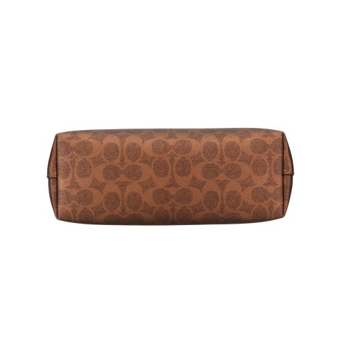 コーチ アウトレット トートバッグ レディース フィオナ ジップ トートバッグ シグネチャーキャンバス ブラウン COACH OUTLET CW396 Im/Brown/Copper