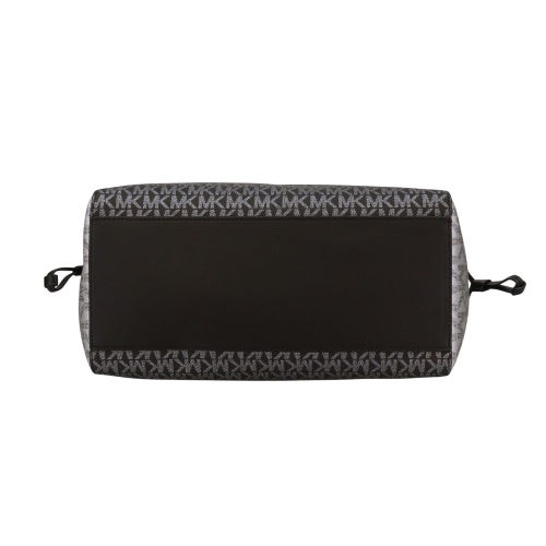 マイケルコース トートバッグ レディース ボイジャー ラージ カラーブロック メタリック シグネチャー ロゴ トートバッグ ブラック MICHAEL KORS 35F5SV6T7V BLACK