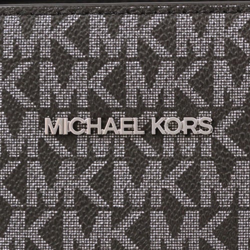 マイケルコース トートバッグ レディース ボイジャー ラージ カラーブロック メタリック シグネチャー ロゴ トートバッグ ブラック MICHAEL KORS 35F5SV6T7V BLACK