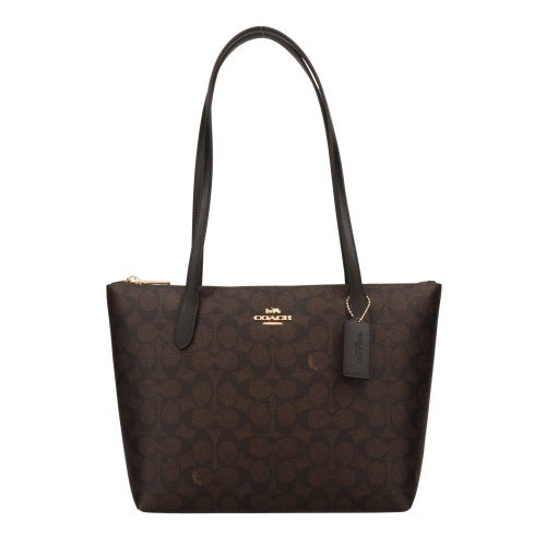 コーチ アウトレット トートバッグ レディース ブラウン COACH OUTLET CBT18 IMXAQ ウォルナット/ブラック