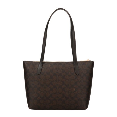 【美品】COACH レザー トートバッグ ブラック　ブラウンF71039 美品】COACH レザー トートバッグ ブラック ブラウンF71039 美品