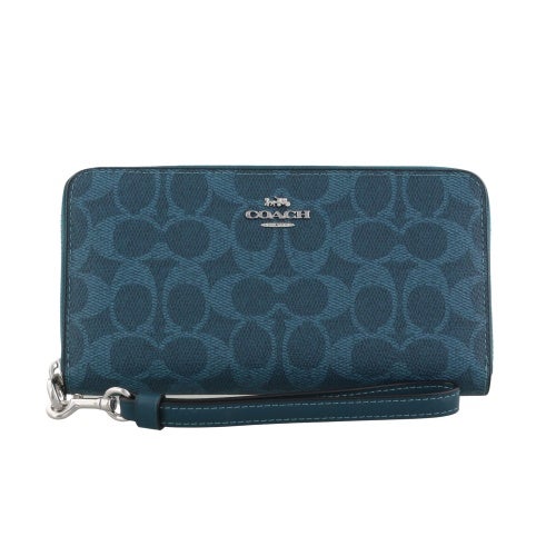 コーチ アウトレット 長財布 レディース ブルー COACH OUTLET CW778 SV/AM