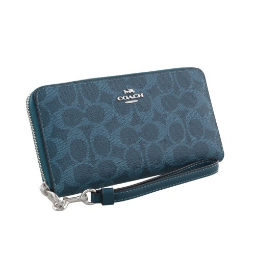 コーチ アウトレット 長財布 レディース ブルー COACH OUTLET CW778 SV/AM