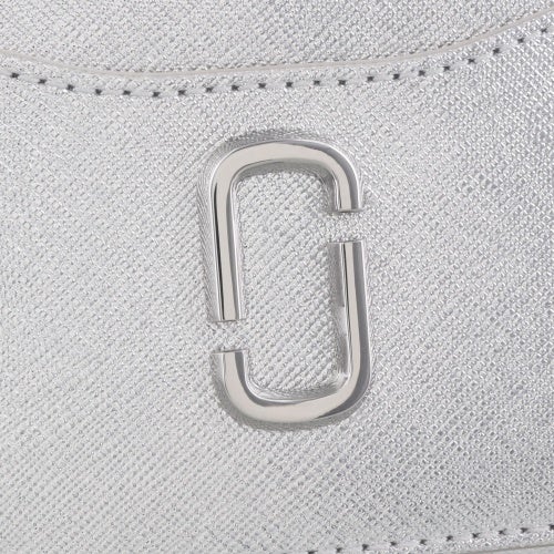 マークジェイコブス 二つ折り財布 レディース THE METALLIC UTILITY SNAPSHOT SLG スナップショット シルバー Marc Jacobs 2F4SMP065S02 040 SILVER