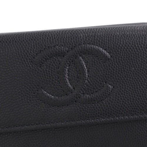シャネル 三つ折り財布 レディース ブラック CHANEL AP46554 B20633 94305 94305