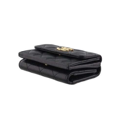 シャネル 三つ折り財布 レディース ブラック CHANEL AP5004 B22653