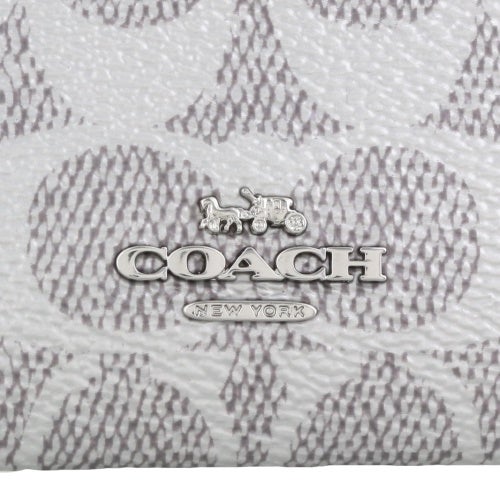 コーチ アウトレット コインケース レディース シグネチャー シルバー COACH OUTLET CCS50 SVYGP