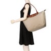 ロンシャン トートバッグ レディース LE PLIAGE プリアージュショルダーＬ グレー LONGCHAMP 1899 089 349 PEBBLE