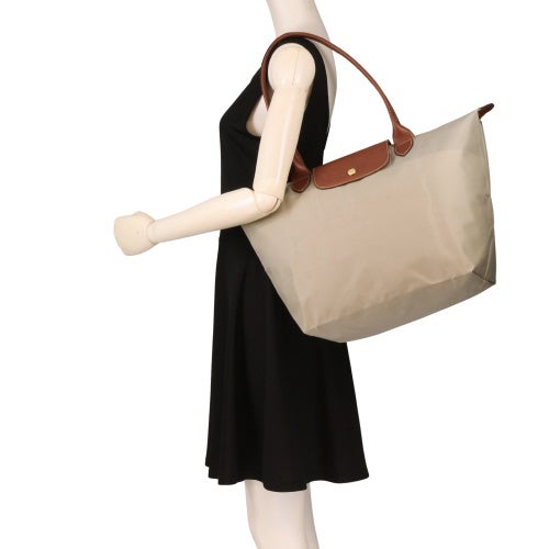 ロンシャン トートバッグ レディース LE PLIAGE プリアージュショルダーＬ グレー LONGCHAMP 1899 089 349 PEBBLE