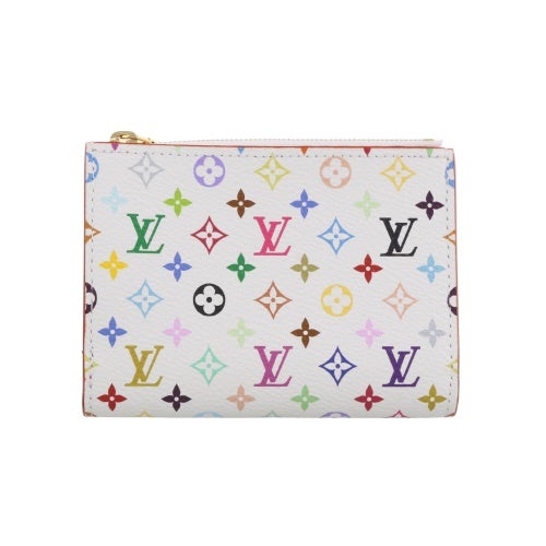 ルイヴィトン 二つ折り財布 LVxTM ポルトフォイユ・リサ マルチカラー LOUIS VUITTON M27736 マルチカラー ホワイト