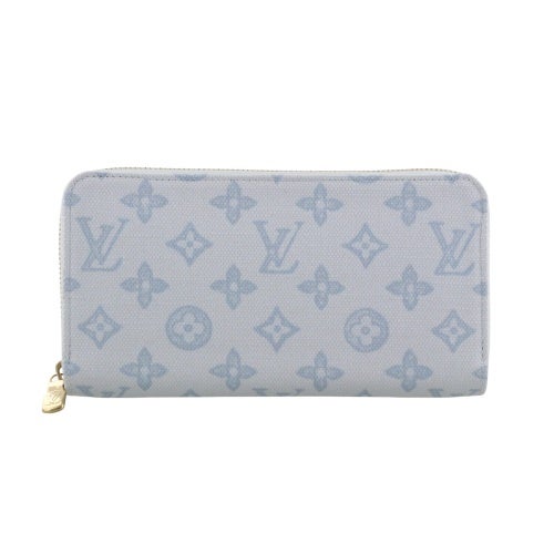 ルイヴィトン 長財布 モノグラム ジッピー・ウォレット ブルー LOUIS VUITTON M27686 ブルー クーリエ