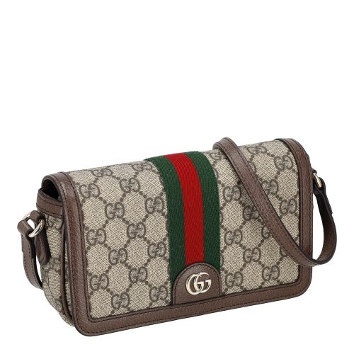 グッチ ショルダーバッグ レディース オフィディア ミニ ショルダーバッグ ブラウン GUCCI 838471 FAE0P 9746