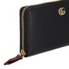 グッチ 長財布 レディース GGマーモント ジップアラウンドウォレット ブラック GUCCI 456117 AAE5F 1062