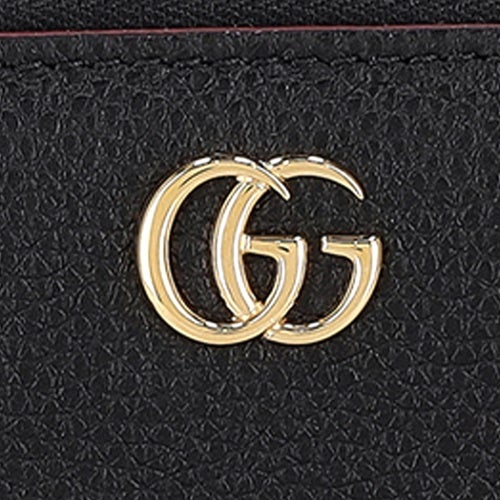 グッチ 長財布 レディース GGマーモント ジップアラウンドウォレット ブラック GUCCI 456117 AAE5F 1062