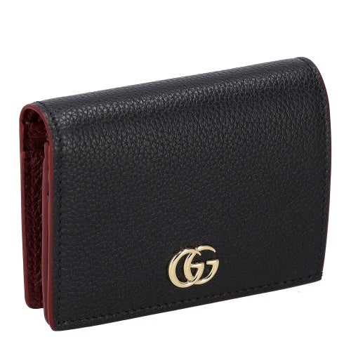 グッチ 二つ折り財布 レディース ブラック GUCCI 456126 AAE5F 1062