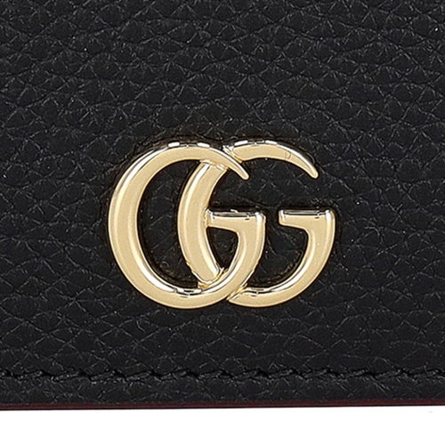 グッチ 二つ折り財布 レディース ブラック GUCCI 456126 AAE5F 1062