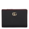 グッチ 二つ折り財布 レディース ダブルＧ バイカラー スモールウォレット ブラック GUCCI 772738 AAE5F 1062